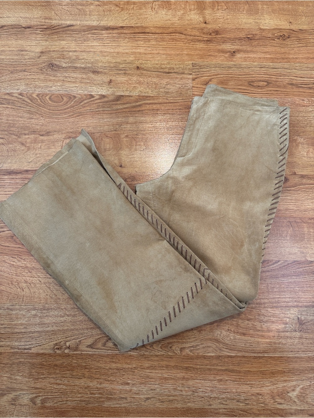 Vintage 100% Suede leather pants. Studio West Size 10